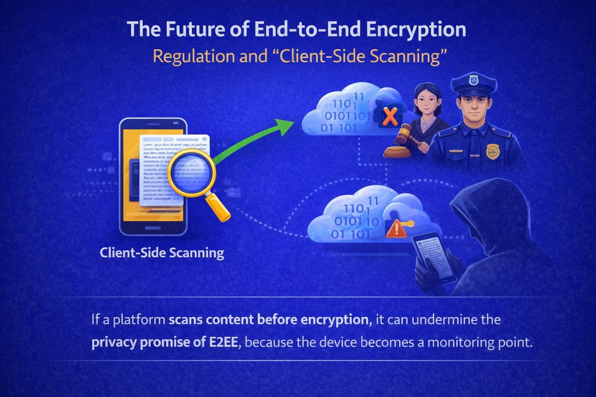 Client-side scanning illustration