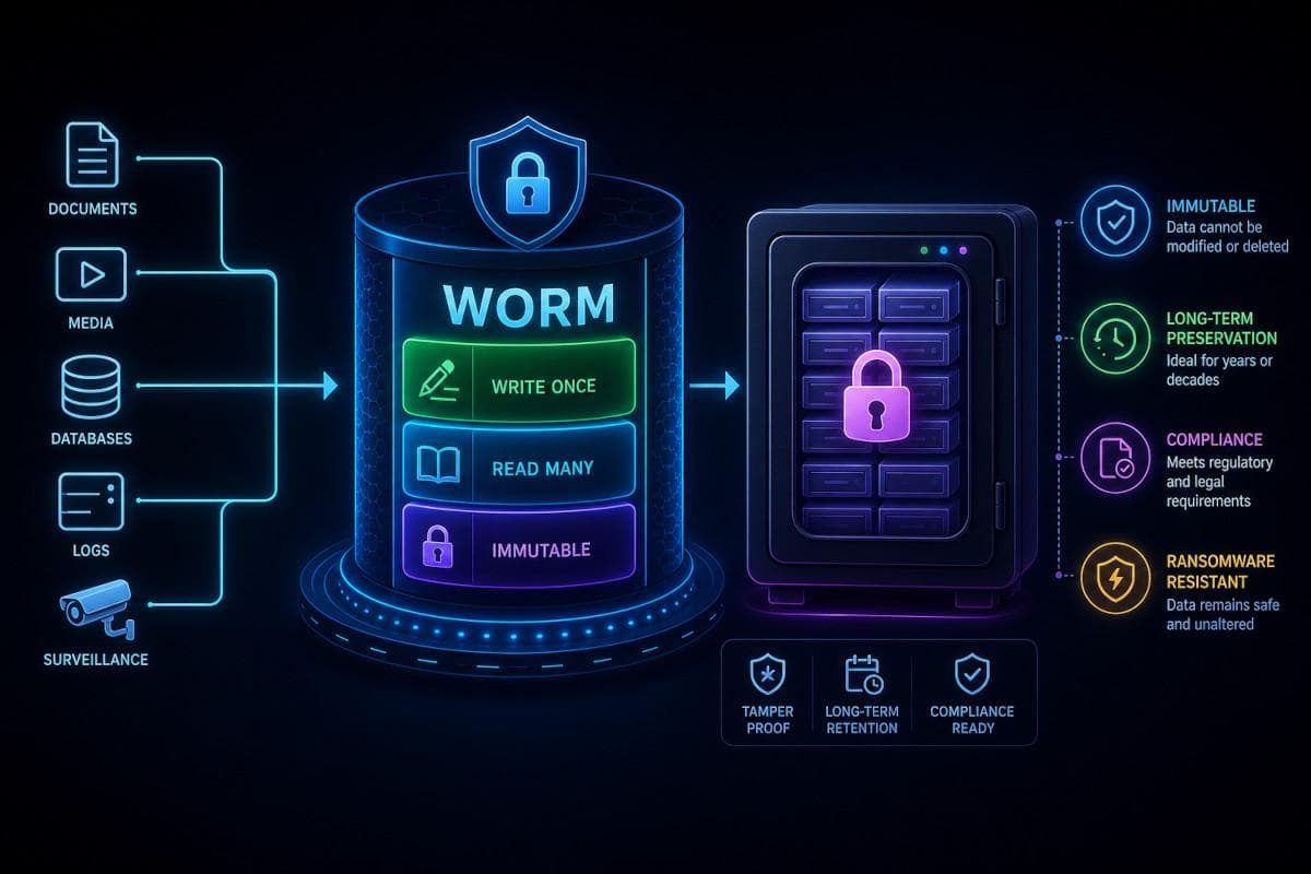 WORM Storage Solutions for Long-Term Data Retention