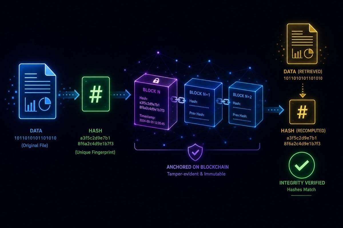 featured image for Proving Data Integrity with Blockchain Technology