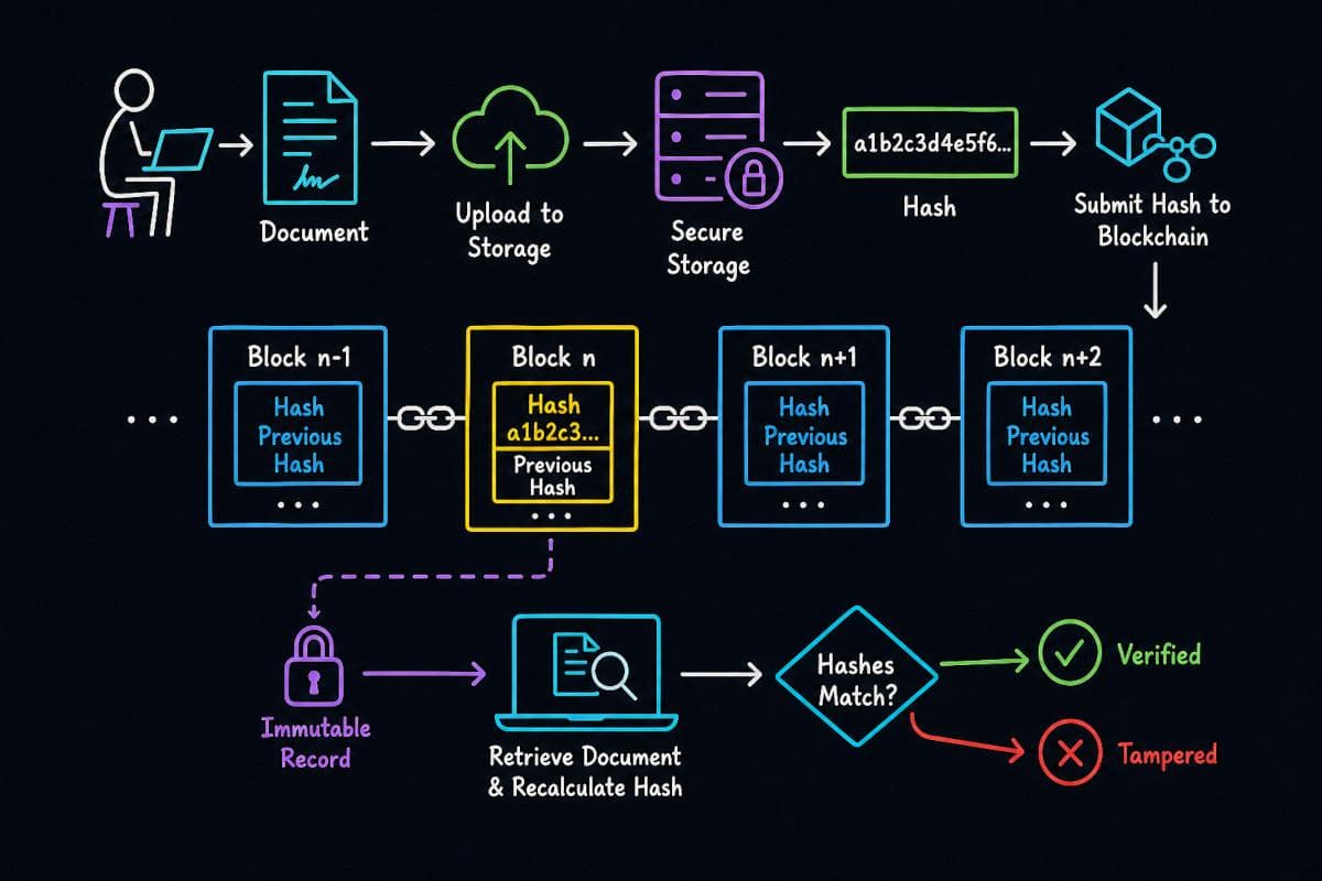 featured image for Document Storage with Blockchain Integration