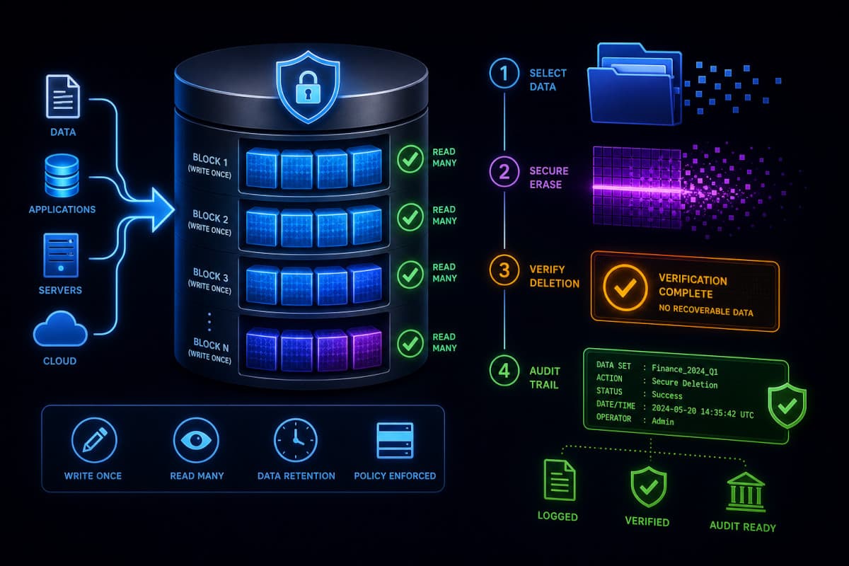 An illustration of defensible deletion