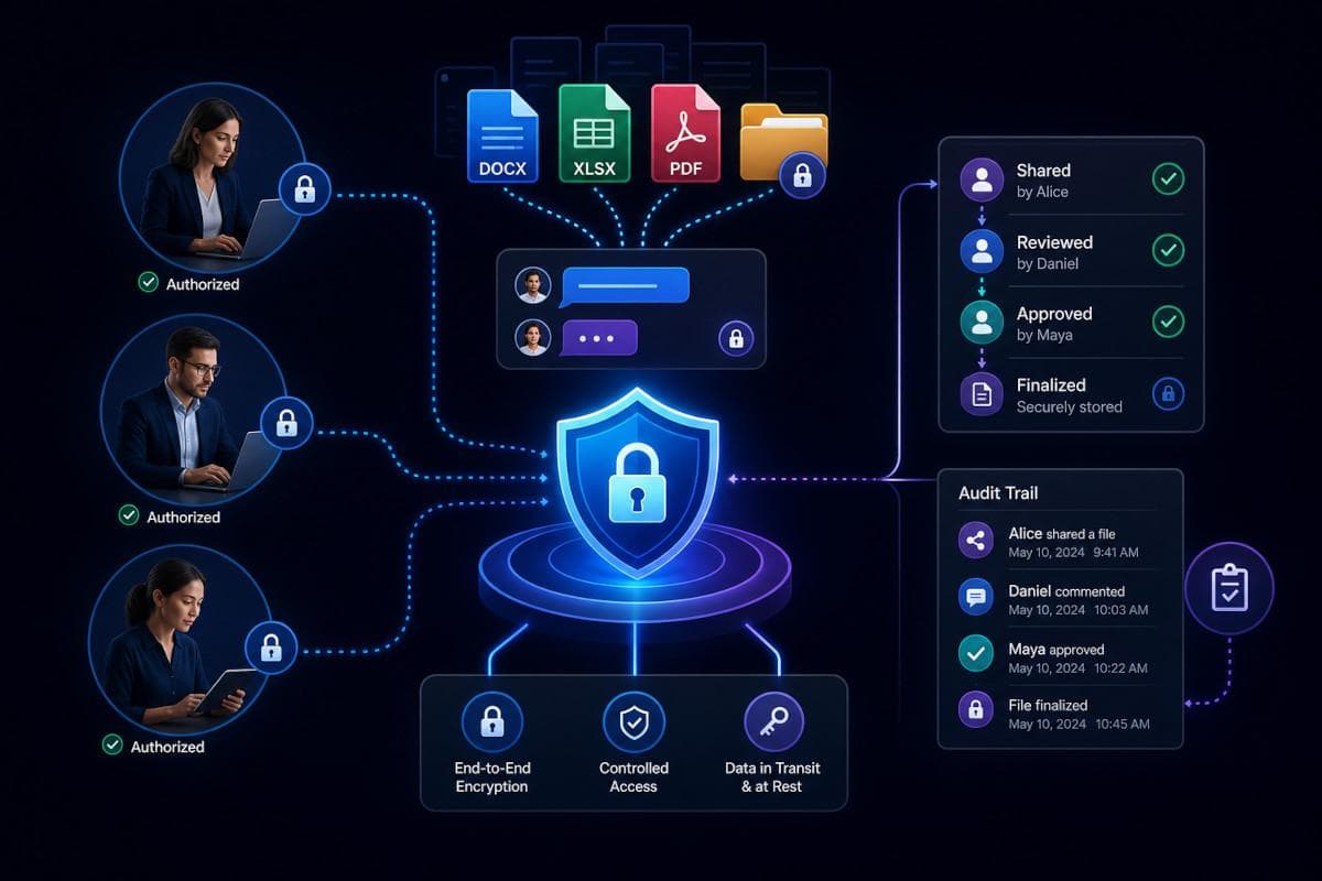 Secure Team Collaboration Software for Confidentiality